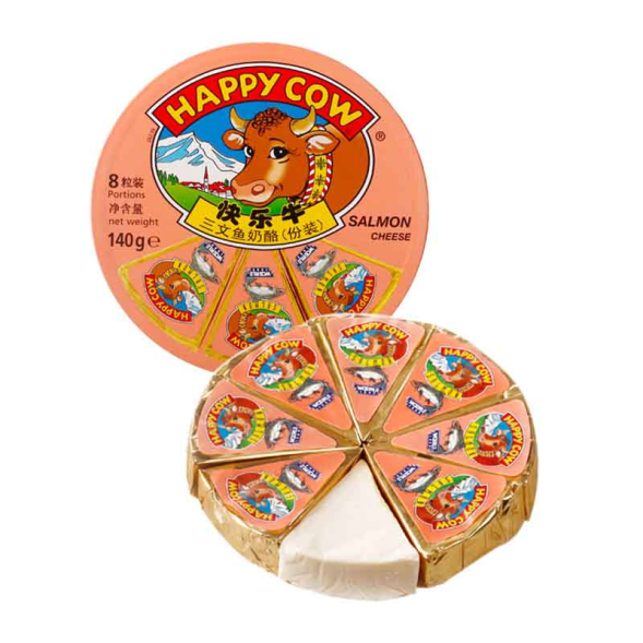 Happy Cow, Salmon Cheese Portions 140g