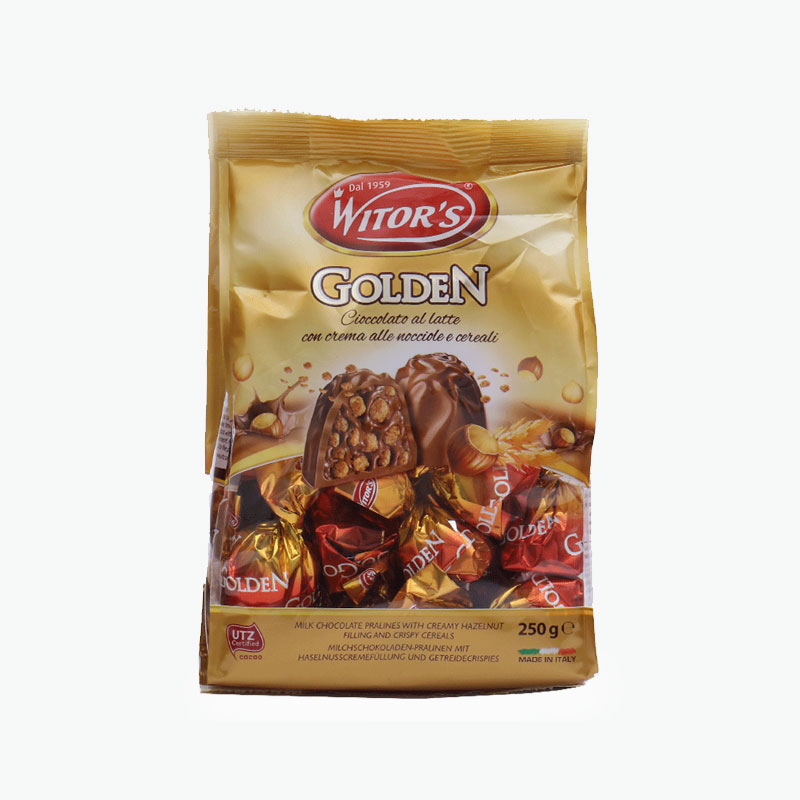 Witor's, 'Golden' Milk Chocolate Hazelnut Pralines 250g