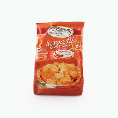 Fratelli Laurieri, 'Scrocchi' Rustic Crackers (Hot Pepper) 200g