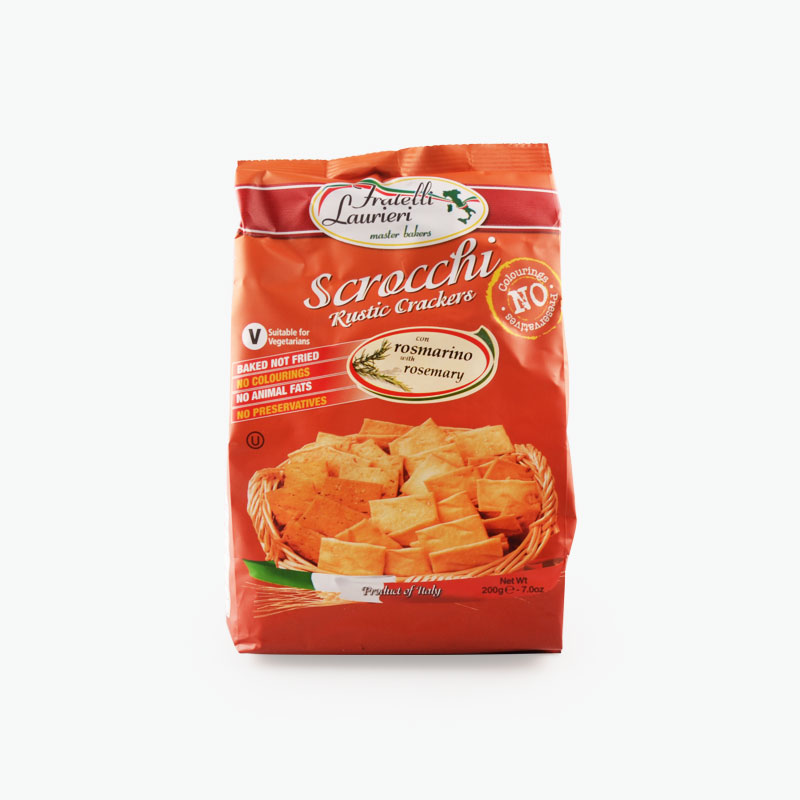 Fratelli Laurieri, 'Scrocchi' Rustic Crackers (Rosemary) 200g