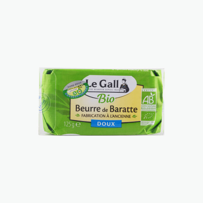 Le Gall Organic Unsalted Butter Block 125g