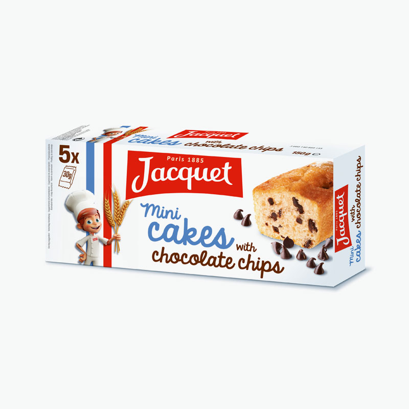 JACQUET MINI CAKE CHOCO BARE *5 150G