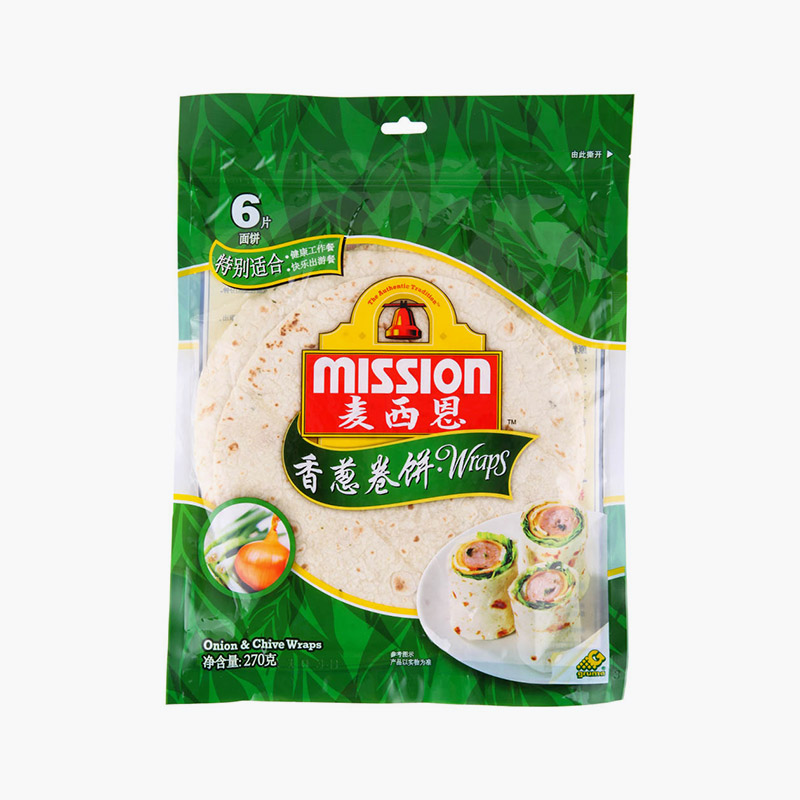 Mission Onion & Chive Wraps 270g