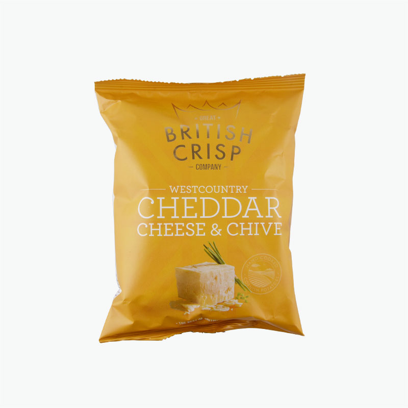 Great British Cheddar Cheese and Chive Crisp 40g