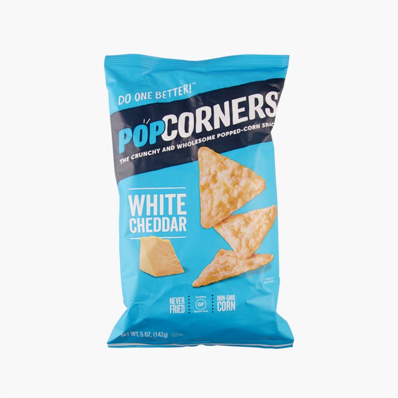 Popcorners, Popped Corn Chips (White Cheddar) 142g