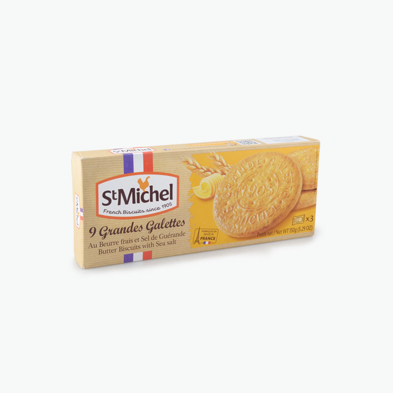 St Michel, Butter Cookies with Sea Salt 150g