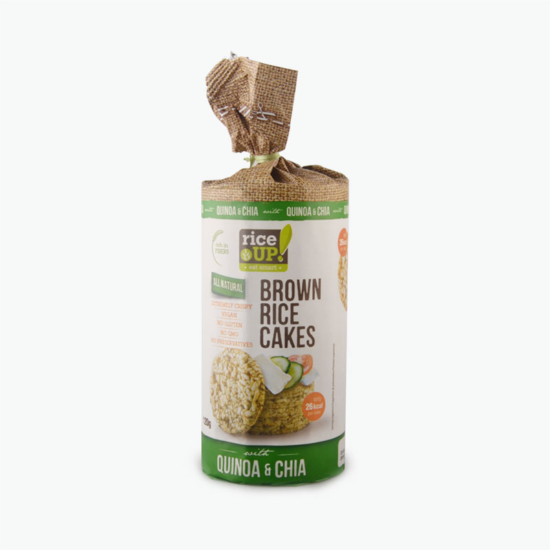 Rice Up Quinoa and Chia Seeds Brown Rice Cakes 120g