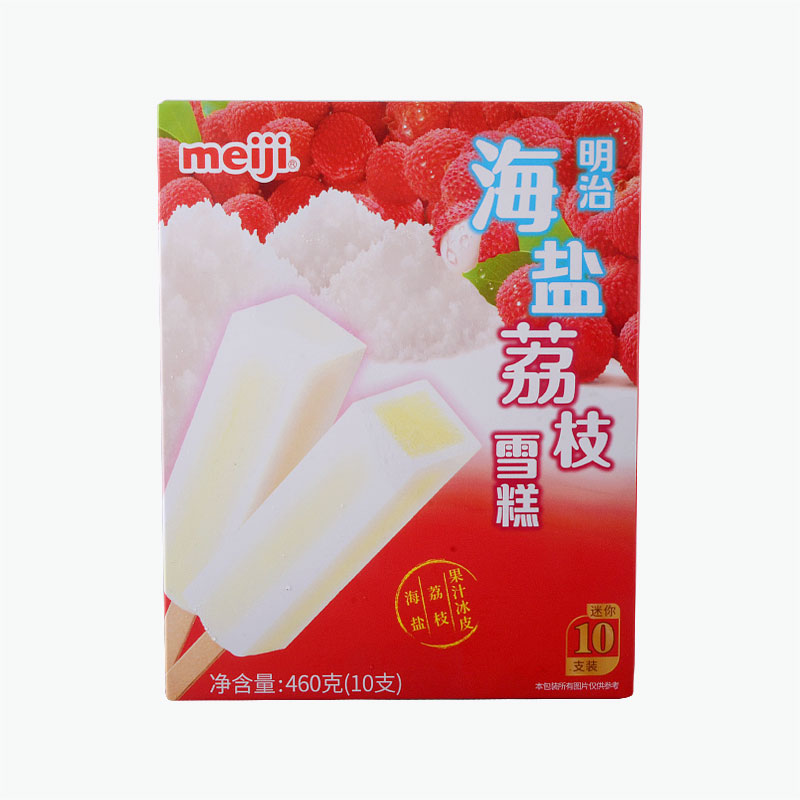 Meiji Sea Salt Litchi Ice Cream x10 46g