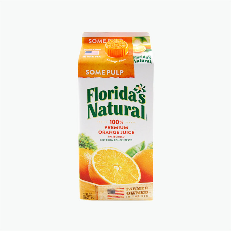 Florida's Natural 100% Pure Orange Juice Pulp 1.5L