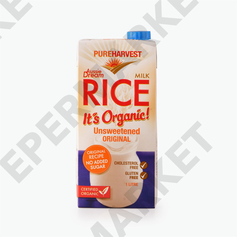 Pureharvest Organic Unsweetened Rice Milk 1L Fresh & Alternative