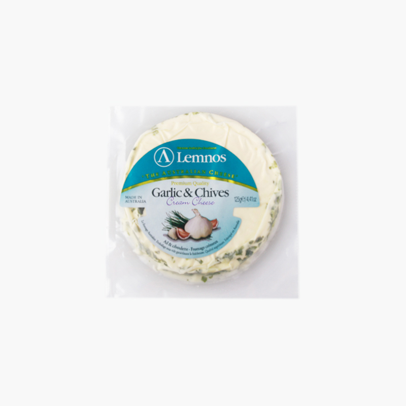 Lemnos, Garlic and Chives Cream Cheese 125g