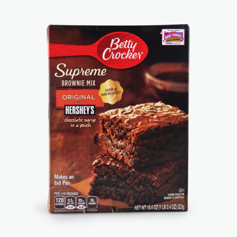 Betty Crocker, Supreme Brownie Mix (Original with Hershey's) 523g