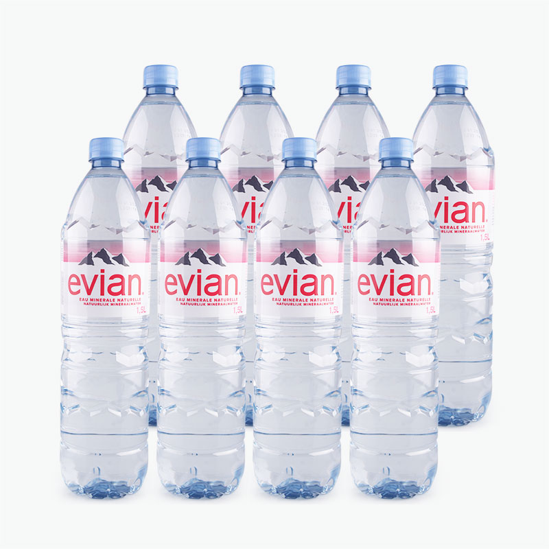 Dimension Bouteille D Eau 1 5l Evian Evian Still Natural Mineral Water x8 1.5L