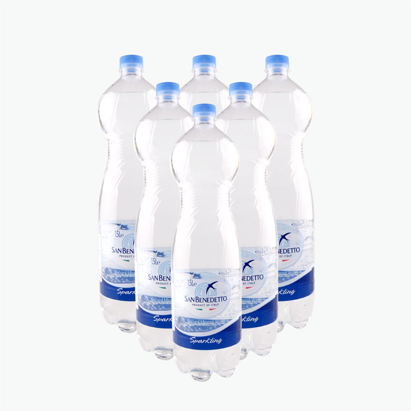 San Benedetto, Sparkling Natural Mineral Water 1.5L x6