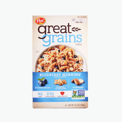 Post ’great Grains’ Multigrain Cereal (blueberry Morning) 382g - Cereal 