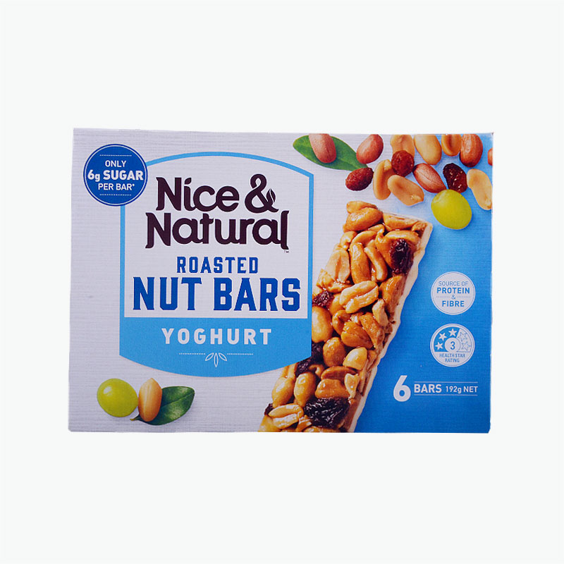 Nice & Natural Assorted Yogurt Fruit & Nuts Bars x6 192g
