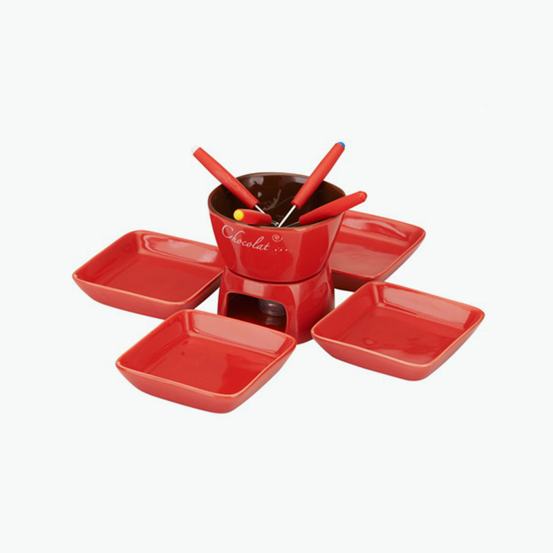 Think Kitchen, Stokes Red Chocolate Fondue Set (11 pcs)