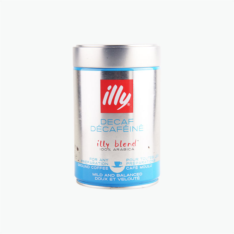 ILLY, DECAFFEINATED Ground Coffee 250g