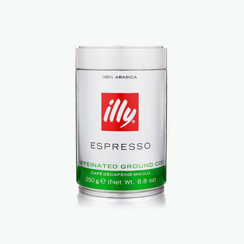 ILLY, DECAFFEINATED Ground Coffee 250g