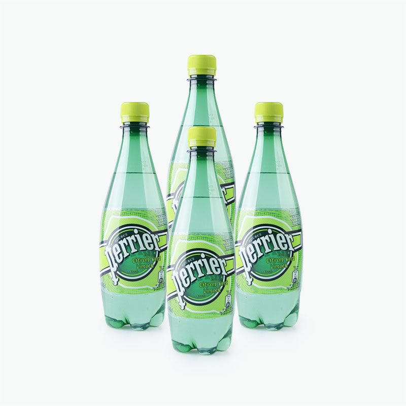 perrier, sparkling natural mineral water (lime) 500ml x4
